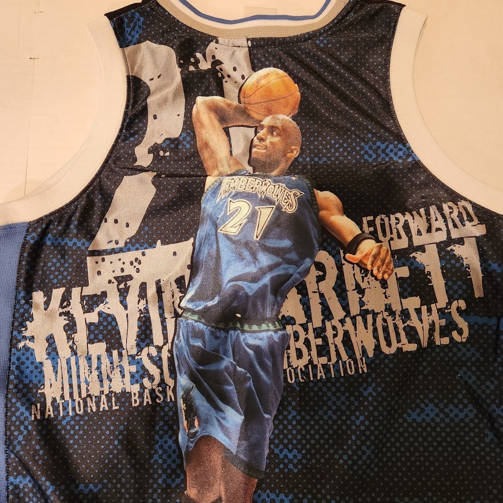 Majestic Kevin Garnett Minnesota Timberwolves Jersey NBA 21 Youth 14/16 Large